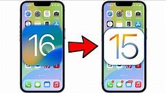 How to Downgrade iOS 16 to iOS 15! (Without Losing Data)