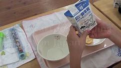 Milk carton recycling for school lunch in Japan