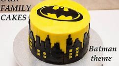 Batman theme cake# Family cake decorating #12