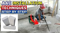 How to install aac blocks | AAC blocks step by step installation