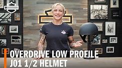 Harley-Davidson Overdrive Low Profile Motorcycle Half Helmet Overview