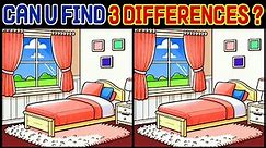 Find the Difference : Try to Find 3 Different Spots in 90 Seconds [Spot The Difference #356]