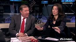 Mark Haines calls the stock market bottom on March 10, 2009