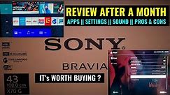 Sony X70G | 4K Ultra HD - review/settings/apps/features after a month use | Sony KD-43X7002G