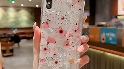 LeLeYun for iPhone Xs Max Case Pink Flower