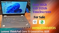 Lenovo ThinkPad Core i5 Generation 10th Ram 16Gb SSD 512Gb