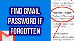 How To Find Gmail Password If Forgotten | See Your Gmail Password(2022)