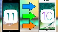 How To Downgrade iOS 11 To iOS 10 Without Losing Data !