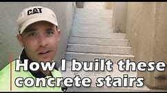 HOW TO BUILD CONCRETE STEPS: