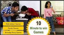 10 one minute games for kids and adults | indoor games for kids | 10 awesomely fun indoor games