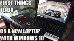 How to set up a new laptop for beginners - Make it Awesome- Acer E15 E5-576G-5762