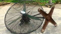 Restoration of old 220v industrial electric fans | Restore and reuse old rusty industrial fans