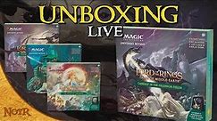 Magic: the Gathering LOTR Scene Boxes Live Early Unboxing!
