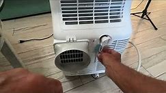 How to connect the drain hose to Black & Decker 8000 BTU Air Conditioner