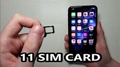 iPhone 11 / 11 Pro Max SIM Card How to Insert or Remove