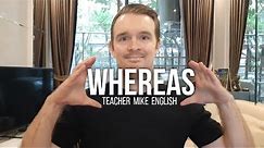 How to use "whereas"