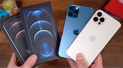 Apple iPhone 12 Pro Unboxing: Gold vs Pacific Blue!