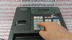 How To Program Department Description Sharp XE-A137 / XE-A147 Cash Registers