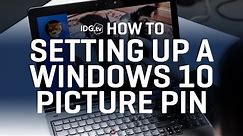 Setting up a Windows 10 picture PIN