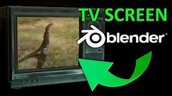 How to make a RETRO TV SCREEN (Blender Tutorial)
