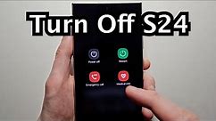 How to Turn Off & Set Up Power Button - Samsung Galaxy S24 / S24+ / S24 Ultra