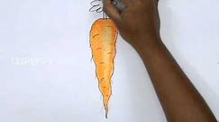 How to Draw a Cartoon Carrot