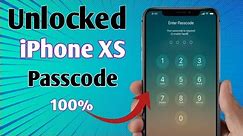 Unlock Passcode iPhone XS iOS 16