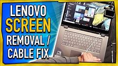 Lenovo Flex 5 - LCD Screen Removal, Cable Check and Reseat