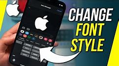How To Change iPhone Font Style