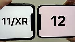iPhone 12 & 11/XR Notch Size Comparison +Bezel