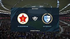 FK Velež Mostar vs FK Tuzla City (11/03/2024) MTEL PREMIJER LIGA BIH PES 2021