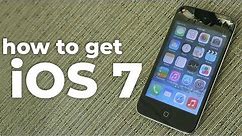 How to install iOS 7 on the iPod touch 4!