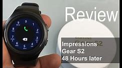 Samsung Gear S2 4G AT&T Impression 48 hours later