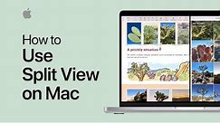 How to use Split View on Mac | Apple Support