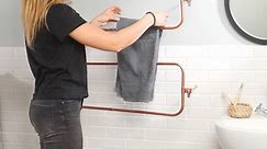 DIY Hot Towel Rack From Pipes!