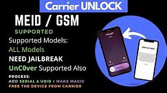 CARRIER UNLOCK : UNLOCK CARRIER INSTANT : ALL iDevices With CYDIA & UNCOVER JAILBREAK SUPPORTED