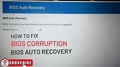 How to Fix Bios Corruption has been Detected (BIOS - Auto Recovery) | Hobi IT