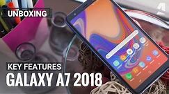 Samsung Galaxy A7 (2018) unboxing and key features