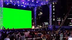 Concert Stage & Crowd with Green Screen Backdrop