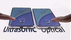 Samsung Galaxy S21 Fe Optical Fingerprint Sensor vs S21 plus Ultrasonic Fingerprint sensor test