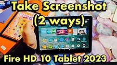 Amazon Fire HD 10 Tablet 2023: How to Take Screenshot (2 ways)