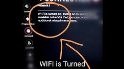WIFI is turned OFF how to fix LG