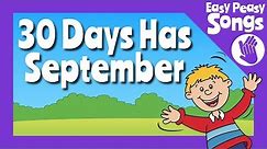 📆 30 Days Has September | learn or teach Days in the months song | the calendar song 📅