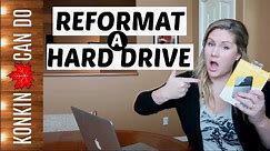 How to Reformat an External Hard Drive