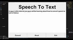 How to Create a Speech To Text Application in Python Using Visual Studio Code