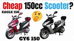 Hot Selling Chinese Scooters | Eagle 150cc Scooter Review in Silver Black