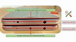Redmi Note 4 vs Redmi Note 4X (MTK vs SD) physical differences [EN]