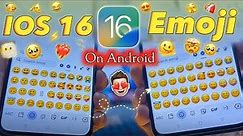 How To Install ios emoji keyboard on any android🤩| ios 16.5 all emoji on android 2023