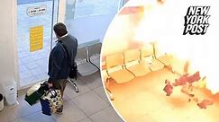 WATCH: Unsuspecting Man Narrowly Escapes Laundromat Explosion | New York Post