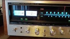 Recapped vintage receiver Pioneer SX- 1010 - Demo of FM